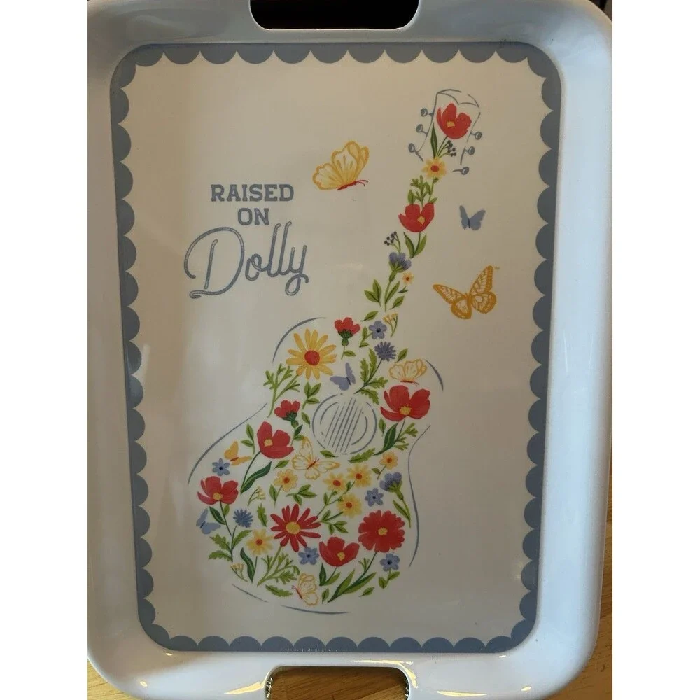 Dolly Parton Raised On Dolly Tray Cup Tablecloth Set Country Kitchen Decor